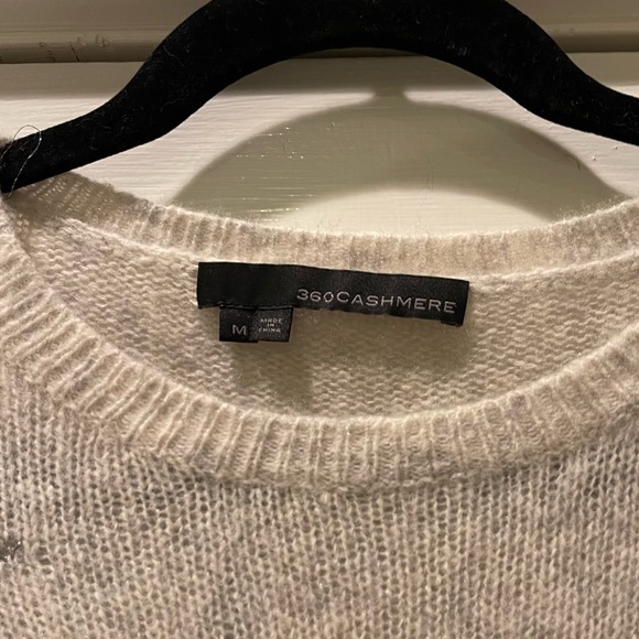 360cashmere Metallic Silver Star Sweater - Picture 4 of 13